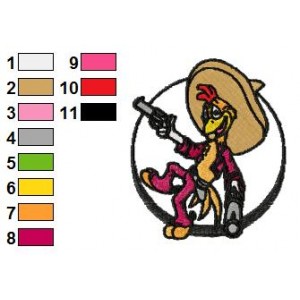 The Three Caballeros Embroidery Design